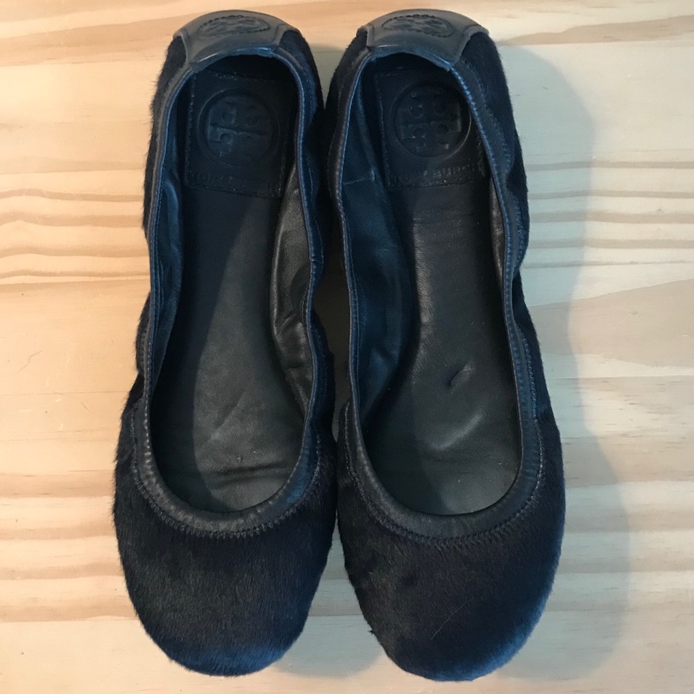 Tory Burch Calf Hair Eddie Flats